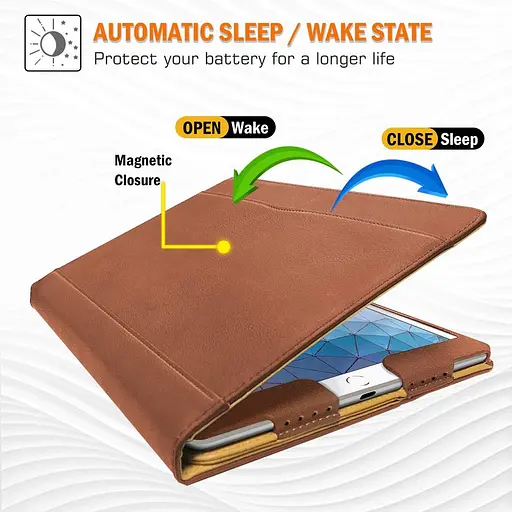 Чохол DAORANGE для iPad Air 3 10,5 дюймів (випущений у 2019 р.), чохол-підставка зі штучної шкіри для iPad - фото 8