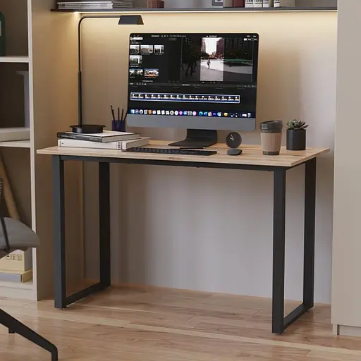 Стіл письмовий Кнап 2 Ferrum-decor 750x1200x600 Чорний метал ДСП Дуб Сан-Марино 16 мм (FRD-106395)