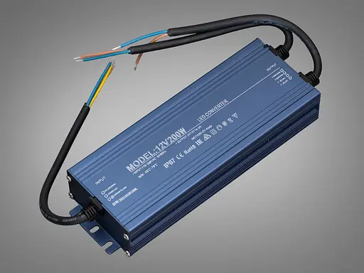 Блок живлення 12В, для підключення LED стрічки, 200Вт, 16.66А - фото 1