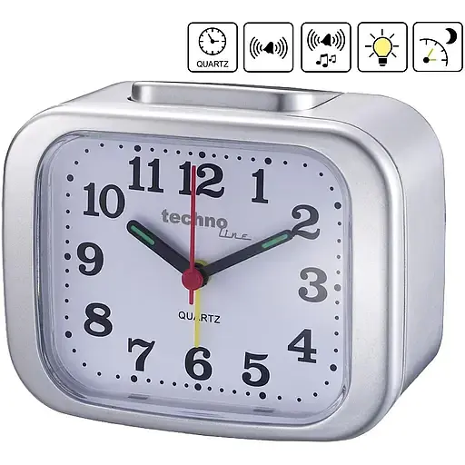 Часы настольные Technoline Modell XL Silver (Modell XL silber) - фото 2