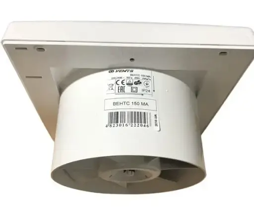 Вентилятор вытяжной бытовой Vents 150 МА с жалюзями белого цвета - фото 3