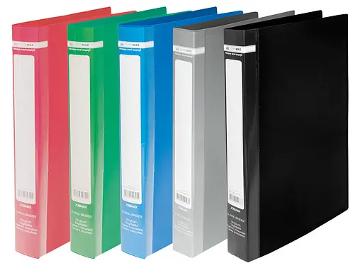 Папка пластикова А4 з 2-ма кільцями 25мм, BM.3161-99 JOBMAX (4823078953094) МІКС - фото 1