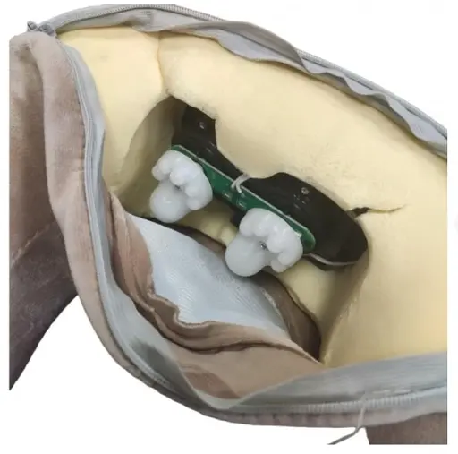 Масажер-подушка U-Shaped Pillow масажер для шиї спини USB Бежевий - фото 4