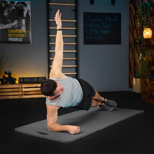 Коврик для йоги Trex Sport TX-029NGM NBR 2 см 190х80 сірий - фото 9