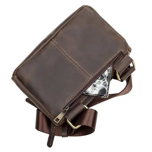 Сумка кожаная мужская SHVIGEL 23х14х4,5 см sum0012501 - фото 5