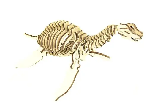 Дерев'яний конструктор Плезіозавр 51 деталь - фото 4