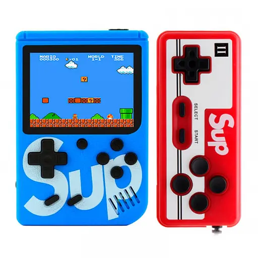 Ретро игровая приставка c джойстиком Dendy Sup Retro Game Box with Controller 400 игр (Blue) [48837]