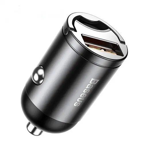 Автомобильное зарядное устройство Baseus Tiny Star Mini Quick Charge Car Charger USB Port 30W серый - фото 1