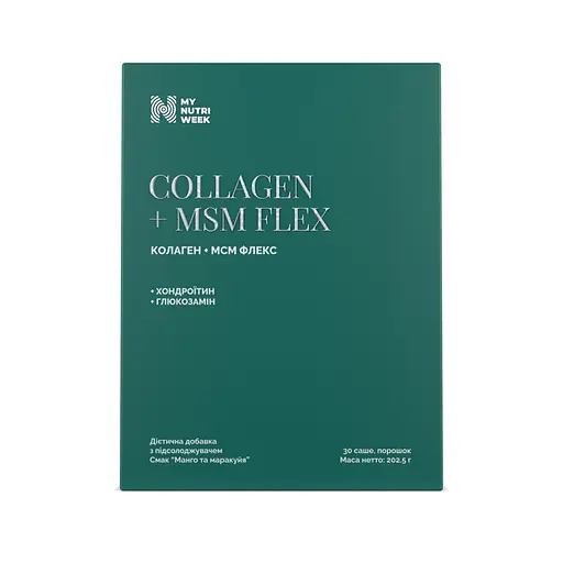 Колаген + МСМ Флекс Collagen + MSM Flex My Nutri Week 30 саше 202,5 г