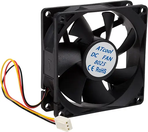 Вентилятор 80mm ATcool 8025S DC sleeve fan 3pin 80*80*25мм (10496) - фото 1