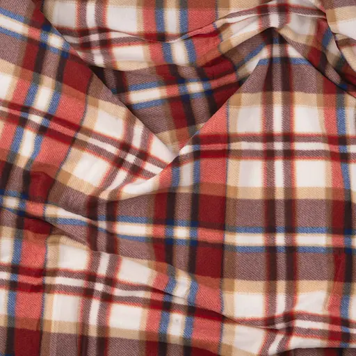 Плед Ardesto Fleece 130x160 см клітинка біло-коричневий (ART0720PB) - фото 5