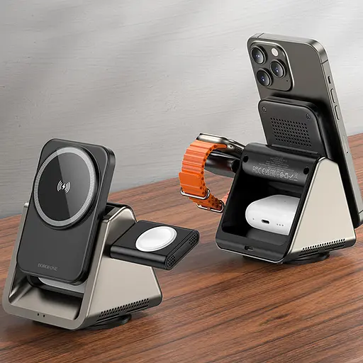 БЗУ Borofone BQ30 Wide 3in1 15W - фото 8