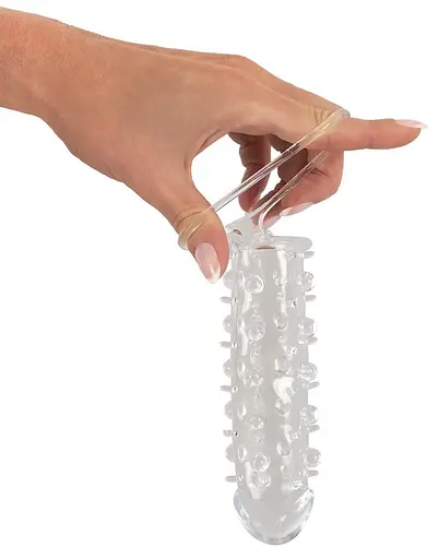 Насадка на пенис Crystal Skin Penis Hülle 11 см прозрачный - фото 6