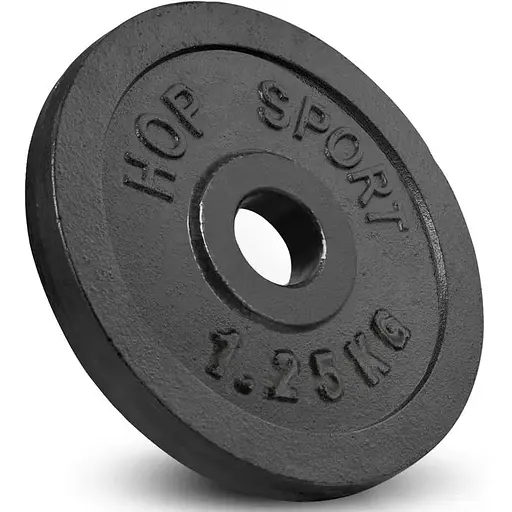 Набор Hop-Sport Strong 119кг с прямым, W-образным и гантельными грифами - фото 6