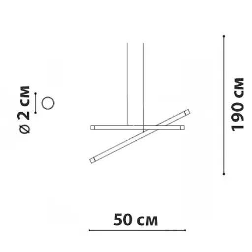 Стельовий світильник Friendlylight Gravity 2 Chrome FL3229 - фото 4