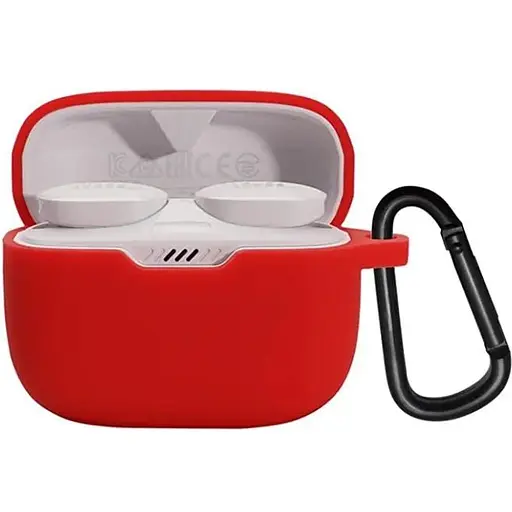 Чохол-накладка DK Silicone Candy Friendly з карабіном для JBL Tune 130NC (red)