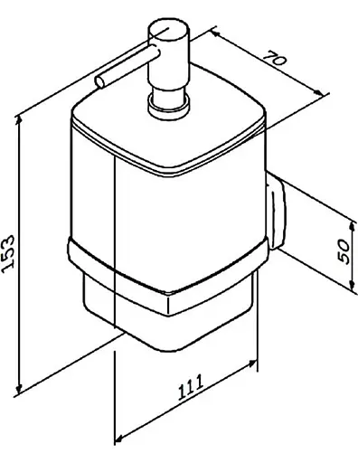 Дозатор для рідкого мила AM.PM Gem A9036900, Хром - фото 3