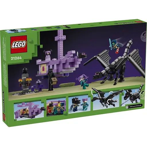 Конструктор LEGO Minecraft Дракон Енду і Корабель Краю 657 деталей (21264) - фото 12