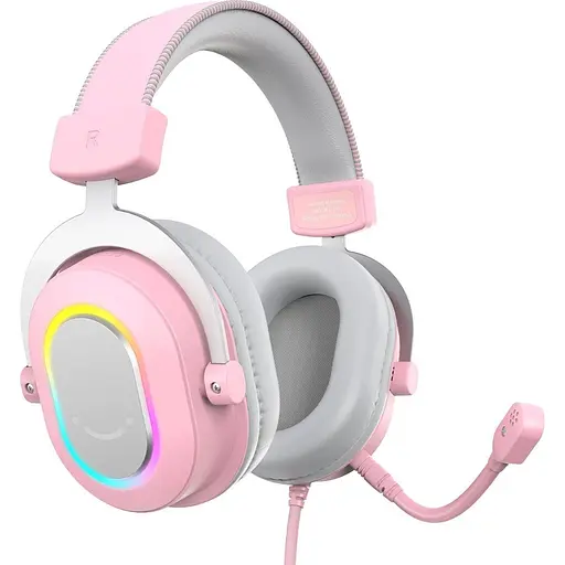 Игровые наушники Fifine H6 RGB 7.1 Pink [113869] - фото 3