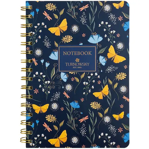 Блокнот на спіралі Axent Turnowsky Secret Garden А5 80 аркушів у клітинку (8473-3-A-TR)