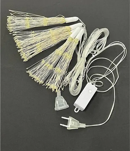 Гірлянда-штора Пучок Феєрверк 3 х 0.6 м Новорічна гірлянда штора 1000 LED від мережі 220В 8 режимів Кольорова - фото 3