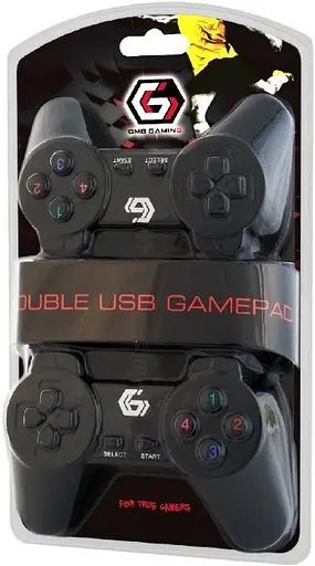 Геймпад подвійний Gembird JPD-UB2-01 USB black - фото 3