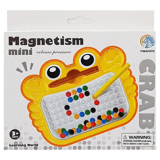 Дитяча магнітна мозаїка Bambi YM-80 дощечка, паличка - фото 1