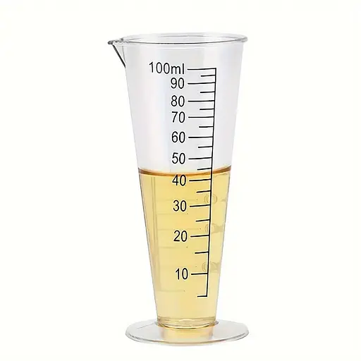 Мензурка (мірна склянка) 100 мл пластикова з носиком, Kitchen Master 87372 - фото 2