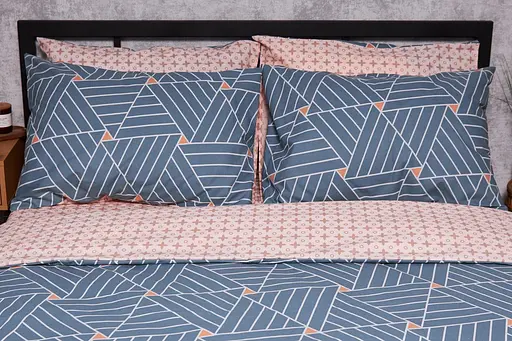 Набір наволочок Moon&Star Бязь Gold Люкс Petroleum 60х60 см 2 шт - фото 1