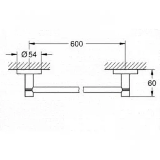 Тримач для рушника Grohe Essentials 40366001 Хром - фото 2