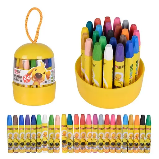 Набор детских восковых мелков Bambi CE150409 в наборе 24 цвета - фото 1