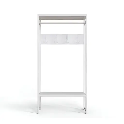 Вешалка напольная Ferrum-decor Трелис 14 180x90x38 белый ДСП Белый 16мм (FRD-104349)