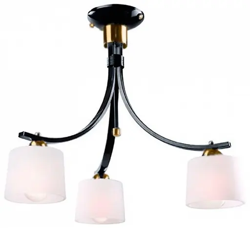 Люстра Julka LM-3.7/cz-zloto, 3x60w, E27, чорно-золотий