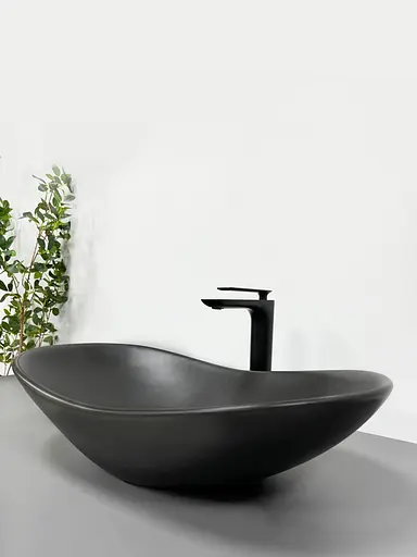 Умивальник VBI Turin black matt накладний VBI-011502, Чорний матовий - фото 2