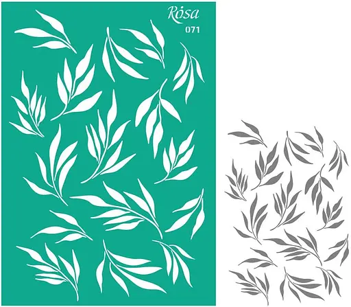 Трафарет багаторазовий самоклеючий №071 Фоновий А4 (21×29,7см) Rosa TALENT