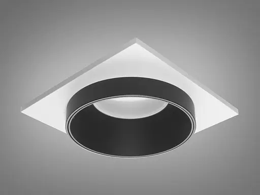 Стриманий, елегантний точковий світильник серія "Аluminium", колір-білий+чо - фото 1