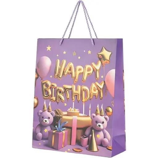 Пакет подарунковий XDW111132 Фіолетовий - фото 1