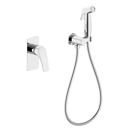 Набір гігієнічного душу прихованого монтажу Volle Orlando 1525.160101, Хром - фото 1