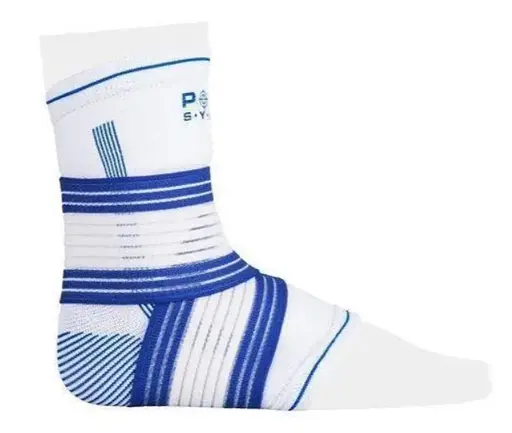 Бандаж на гомілкостоп Power System PS-6009 Ankle Support Pro Blue/White L/XL (1 шт) (PS-6009_L/XL_White-Blue) - фото 1