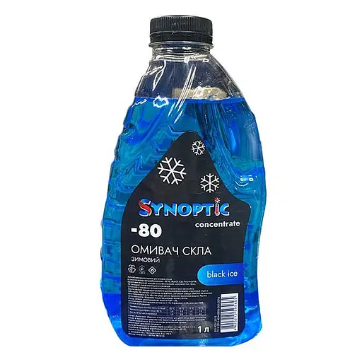Омивач скла Synoptic Чорний лід зимовий концентрат -80°C 1 л