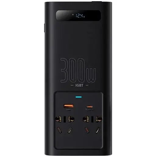 Автомобільний інвертор Baseus IGBT Power Inverter 300W (CGNB010101) Black - фото 2