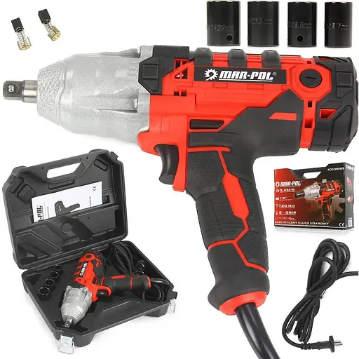 Гайковерт електричний ударний Mar-Pol M80489 - фото 1