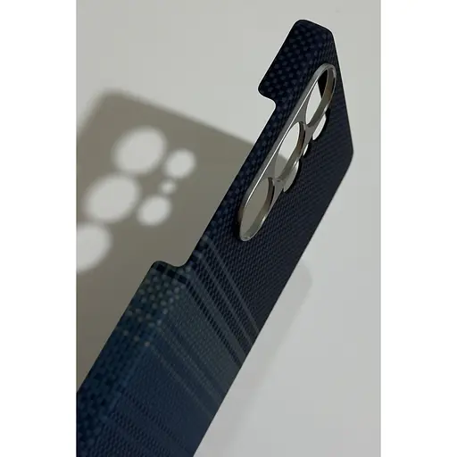 Оригинальный противоударный чехол Samsung Galaxy S25 Ultra Pitaka Tactile Woven Edge Case MagSafe (S938) Moonrise KS2502U - фото 6