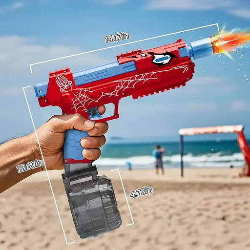 Электрический водяной пистолет для взрослых и детей с большим радиусом действия до 26 футов - фото 5