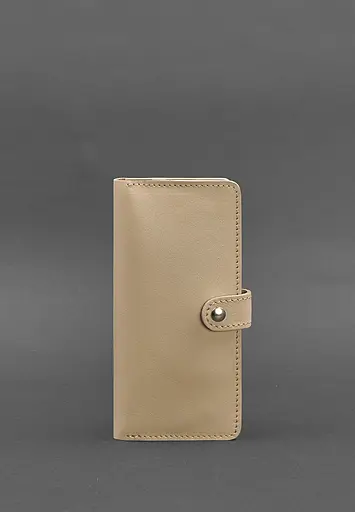 Шкіряне жіноче портмоне 7.0 Світло-бежевий - фото 2