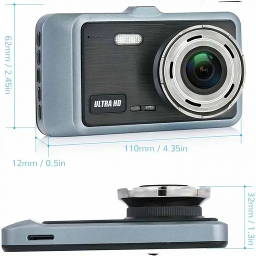 Автомобильный видеорегистратор X-19 Pro Wi-Fi 2K (2 камеры) - фото 4