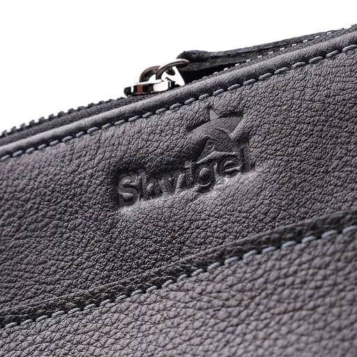 Стильна чоловіча сумка через плече із дрібнозернистої натуральної шкіри. SHVIGEL 19,5х25х5 см sum0027422 - фото 6