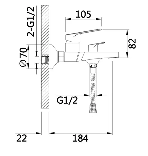 Смеситель для ванны Qtap Stenava New QTSTE259CRM45537 - фото 2