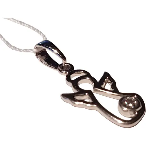 Золота підвіска Столична Ювелірна Фабрика Ангел з фіанітом. 440503б