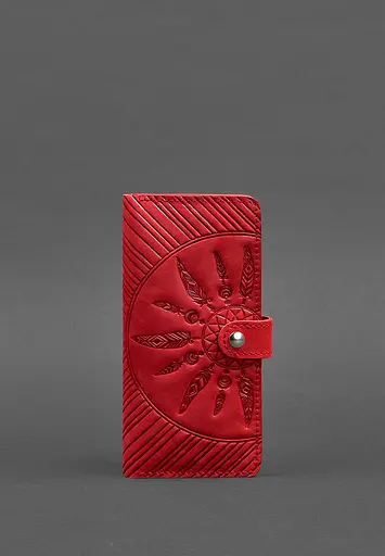 Кожаное женское коралловое портмоне 7.0 Инди. - фото 3